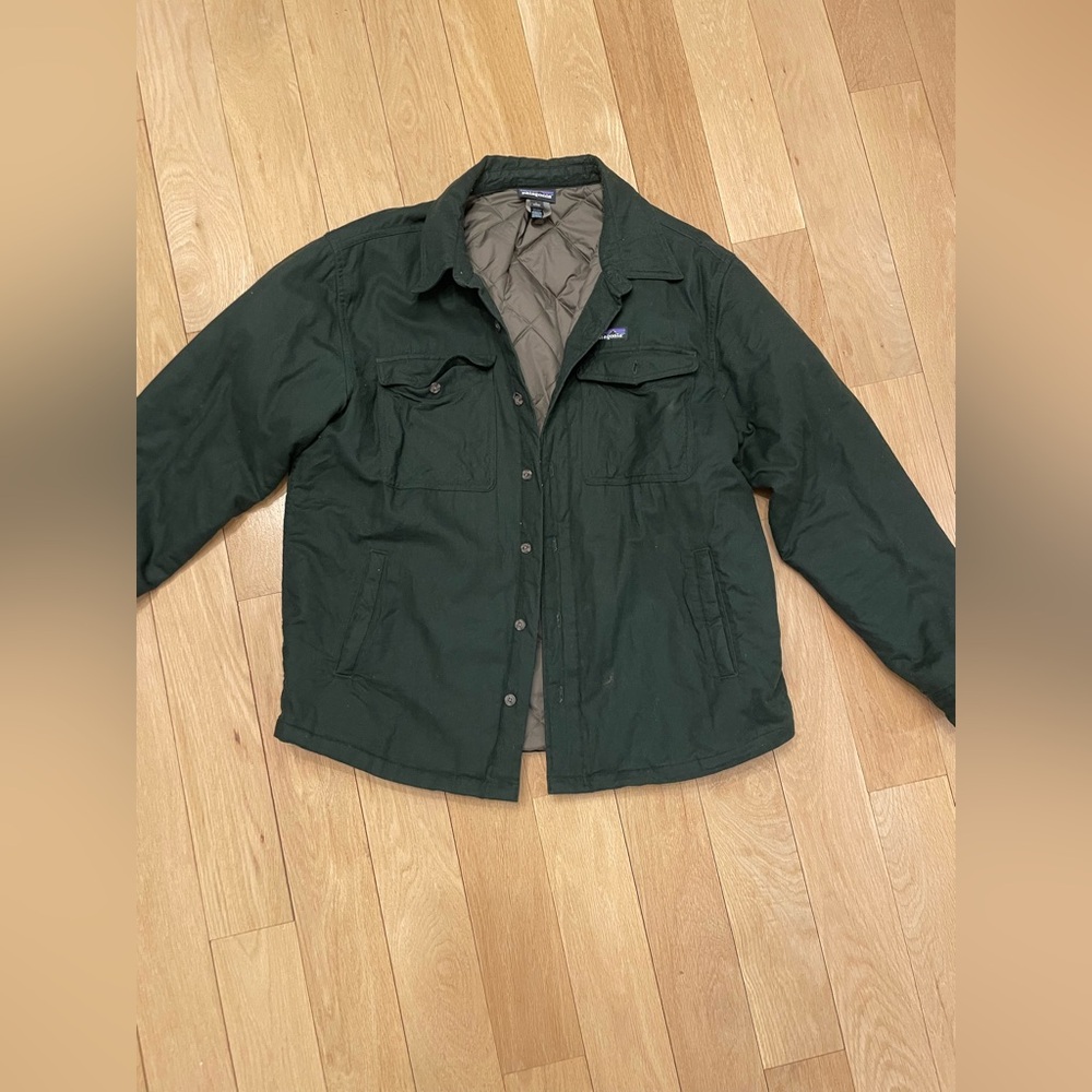 Patagonia Dark Green Quilted-Lined Field Jacket